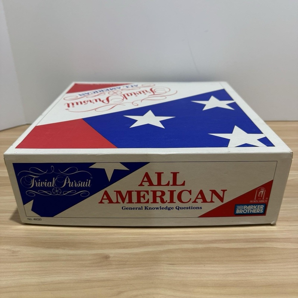 Trivial Pursuit All American Vintage 1993 Parker Brothers Board Game New Open Bx - Picture 8 of 14